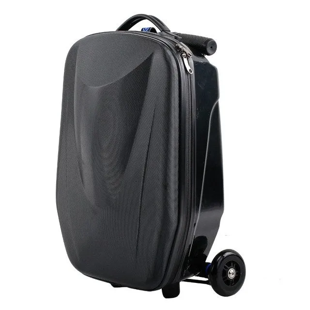 100% Pc Suitcase Fashion Students Scooter Boy Cool 3D Case Carts Extrusion Business Travel