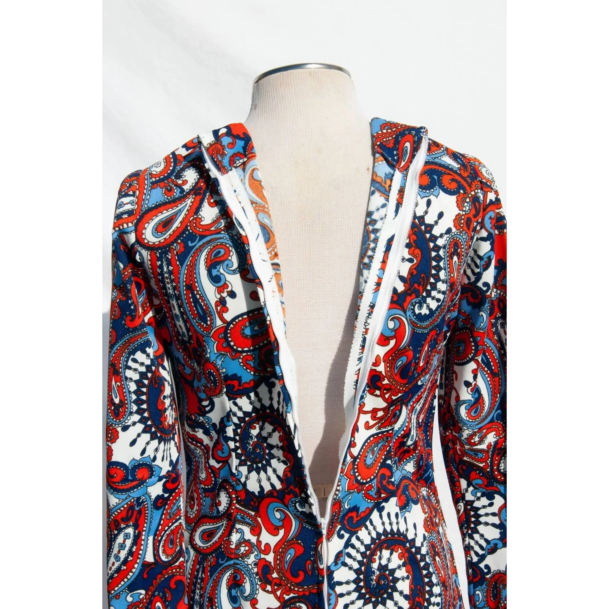 1970's Vintage Paisley Print Tunic Top | Size M/L