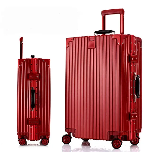 20'24'26'28' Aluminum Frame Spinner Luggage Carry-On Cabin Tsa Scratch Resistant Travel Trolley