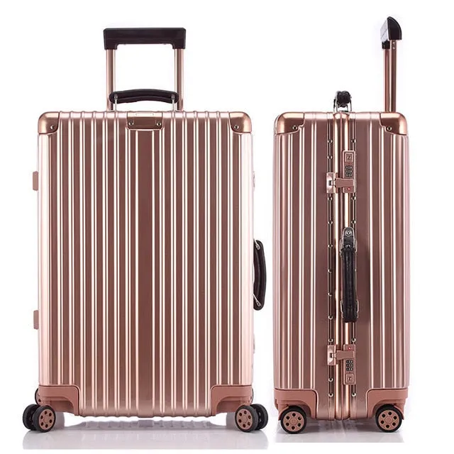 20'24'26'28' Aluminum Frame Spinner Luggage Carry-On Cabin Tsa Scratch Resistant Travel Trolley