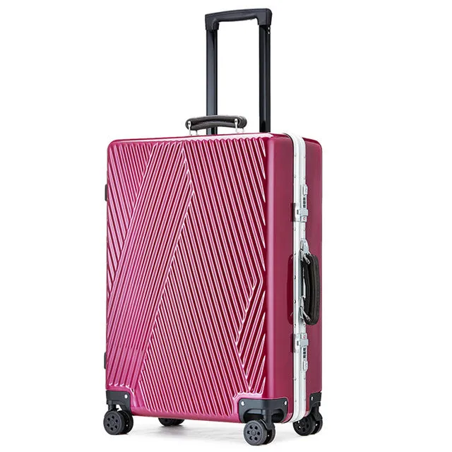 20"24" Inch Aluminum Frame Pc Luggage Bag,Multiwheel Suitcase,Nniversal Wheel Travel Box