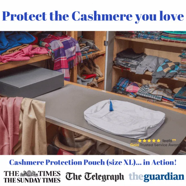 5 Cashmere Protection Pouches | Moth Proof Storage Bags for Your Clothes