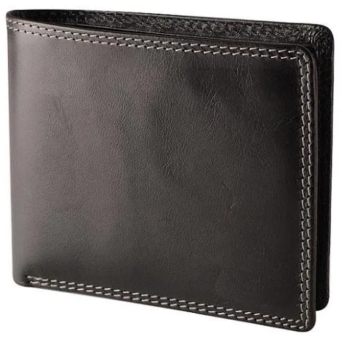 Adpel Dakota Leather Fold Wallet | Black