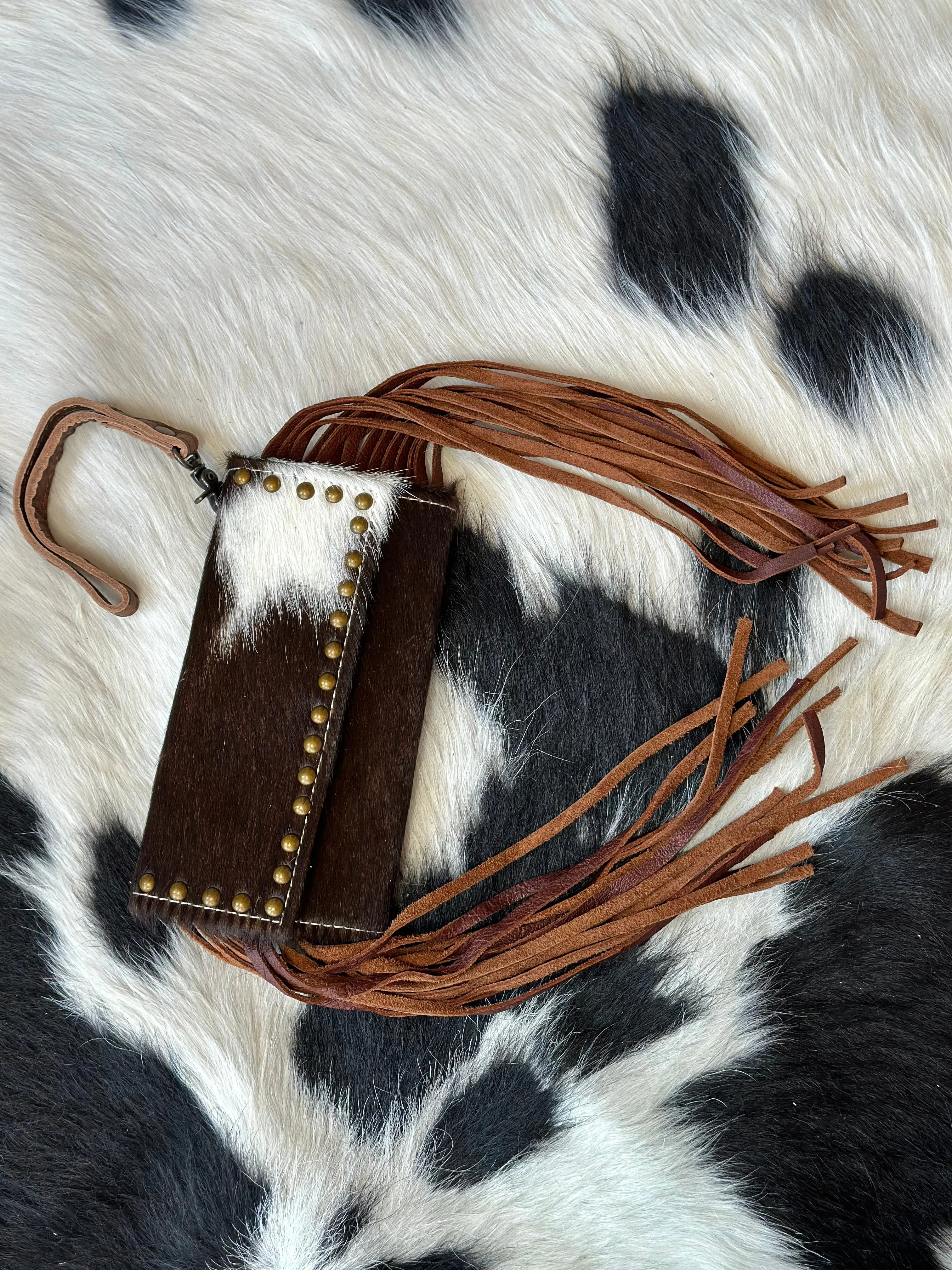 American Darling Hair On Cowhide Crossbody Wallet Purse ADBG553BRW