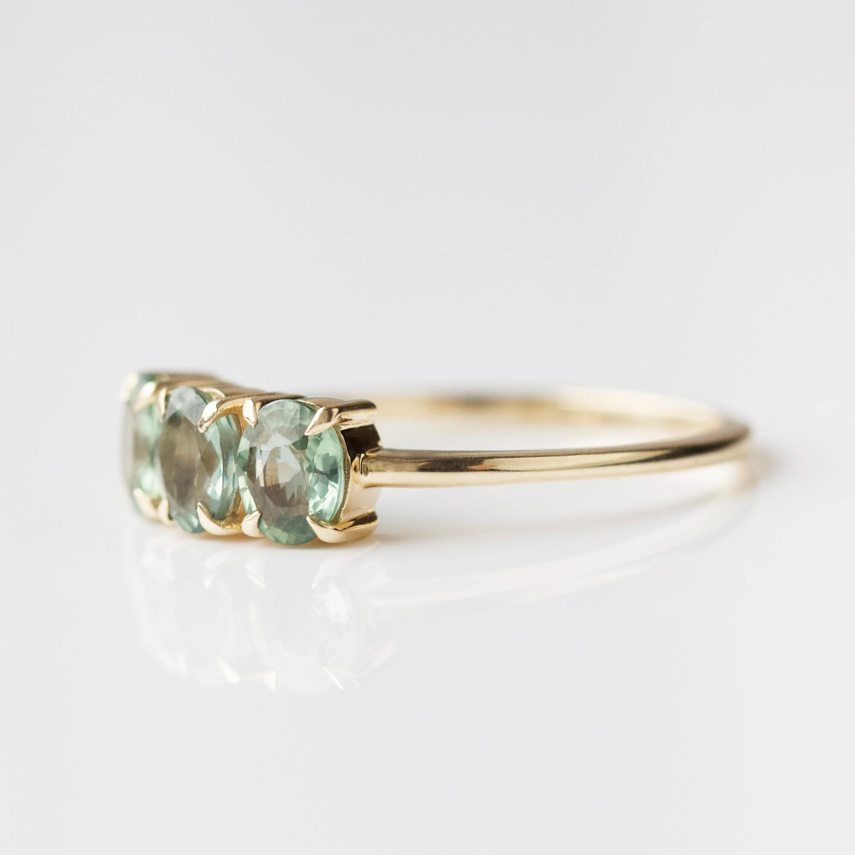 Aubrey Green Sapphire Ring