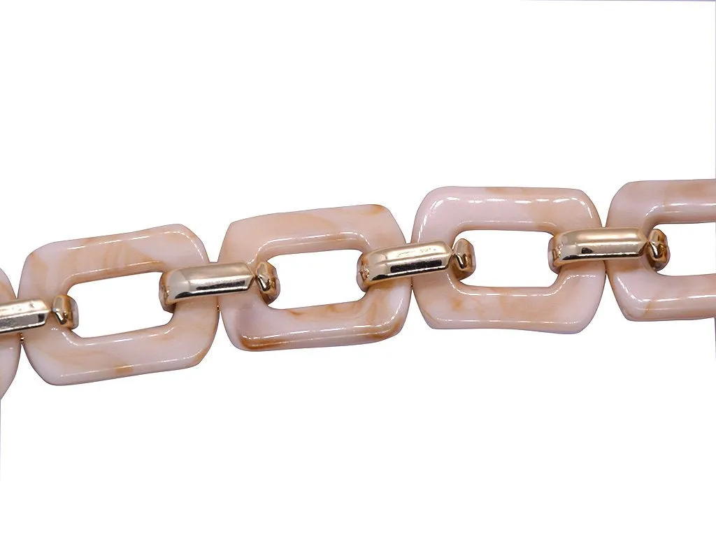 Baby Pink Designer Acrylic Chains