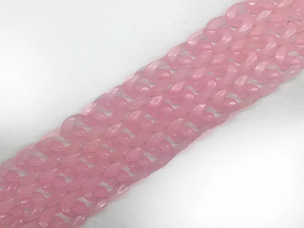 Baby Pink Transparent Plastic Chains