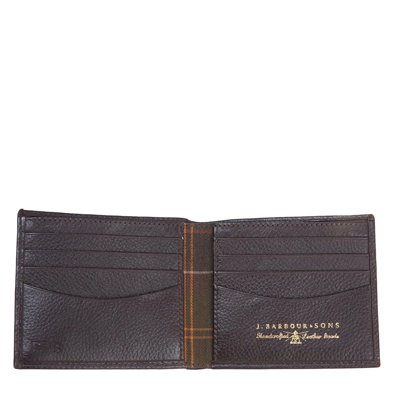 Barbour Amble Leather ID Billfold Dark Brown