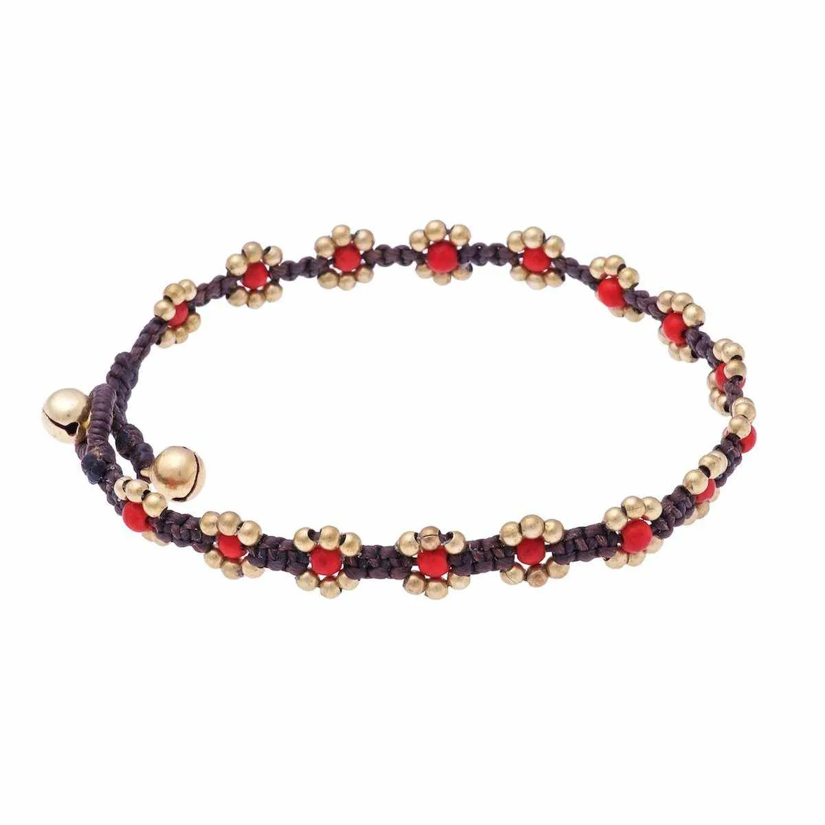 Beaded Flower Anklet