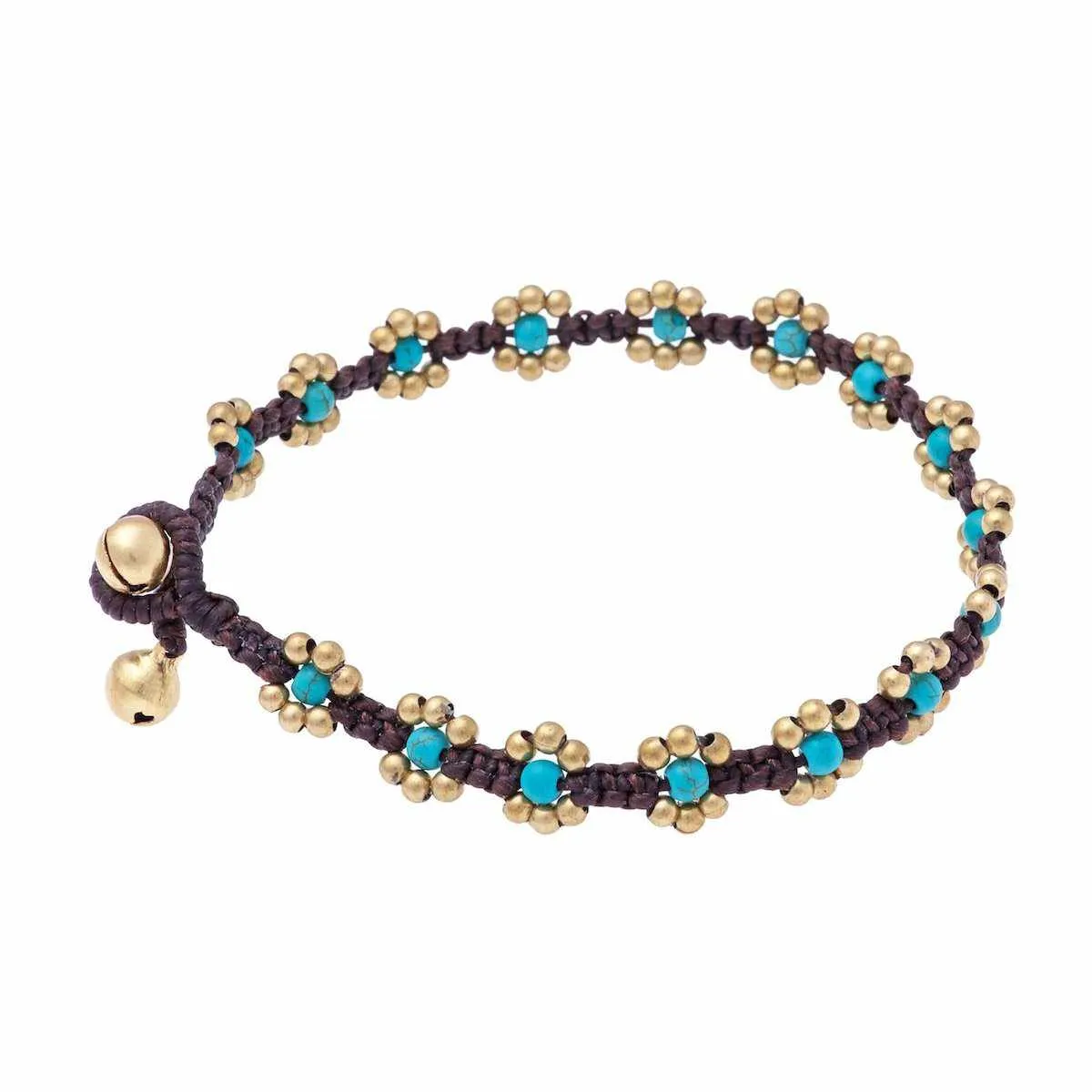 Beaded Flower Anklet