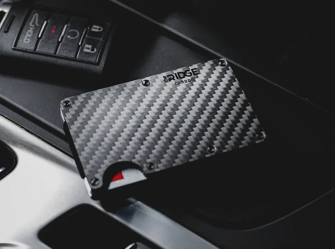 Carbon Fiber 3k Minimalist Wallet - Cash Strap