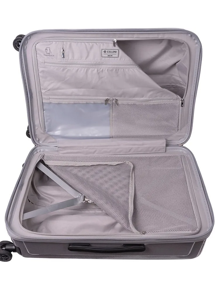 Cellini Compolite Medium 4 Wheel Trolley Case | Silver