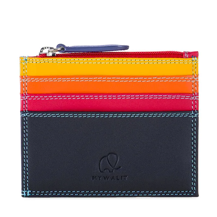 Credit Card Holder with Zip Pocket