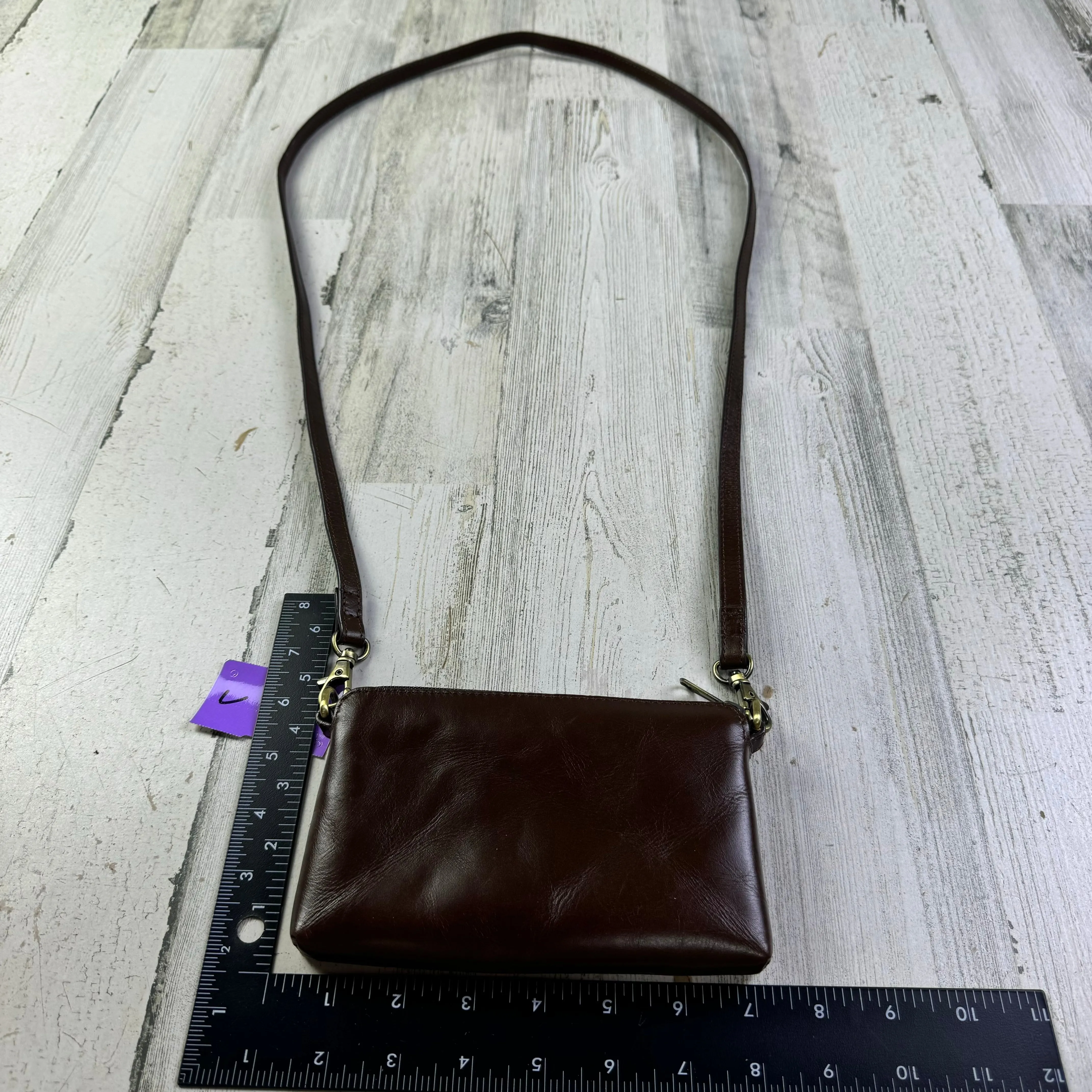 Crossbody Leather By Clothes Mentor, Size: Small