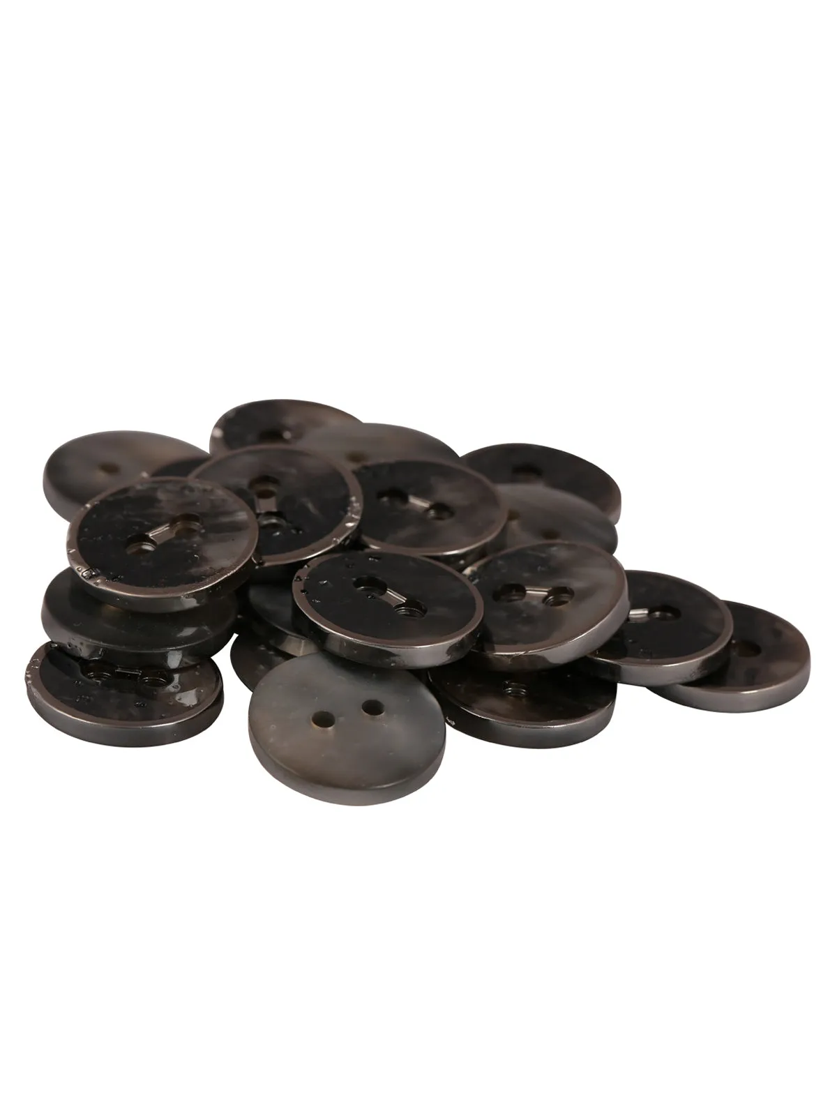 Decorative Round Shape 2-Hole Smooth & Shiny Button