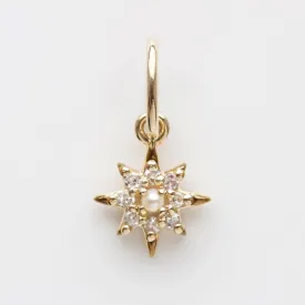 Diamond Vintage Star Charm