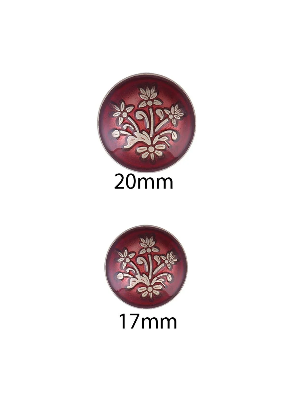 Elegant Round Shape Engraved Design Lamination Shank Metal Button