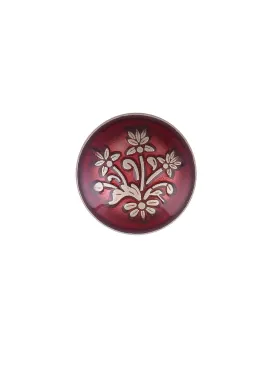 Elegant Round Shape Engraved Design Lamination Shank Metal Button