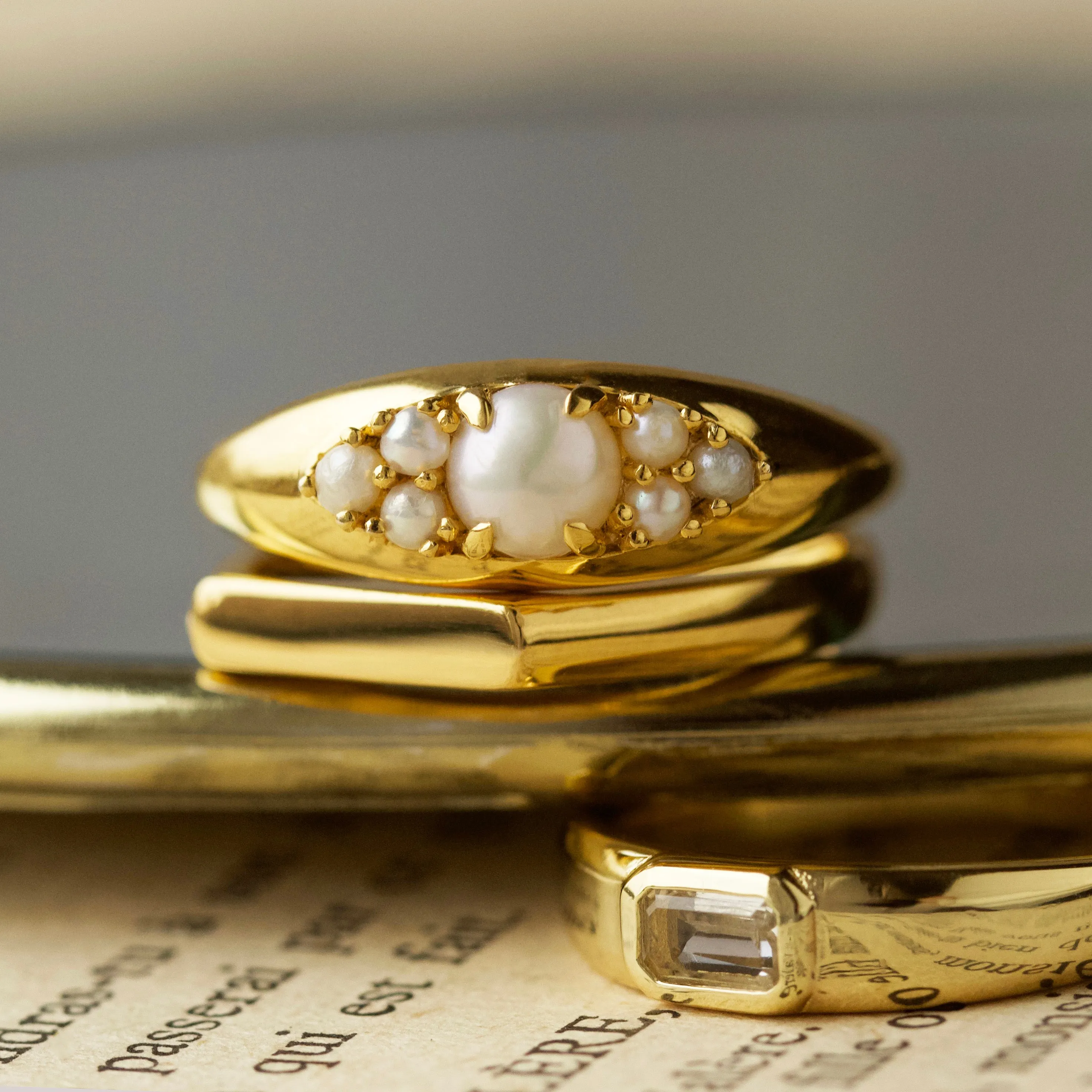 Engravable Vintage Signet Ring