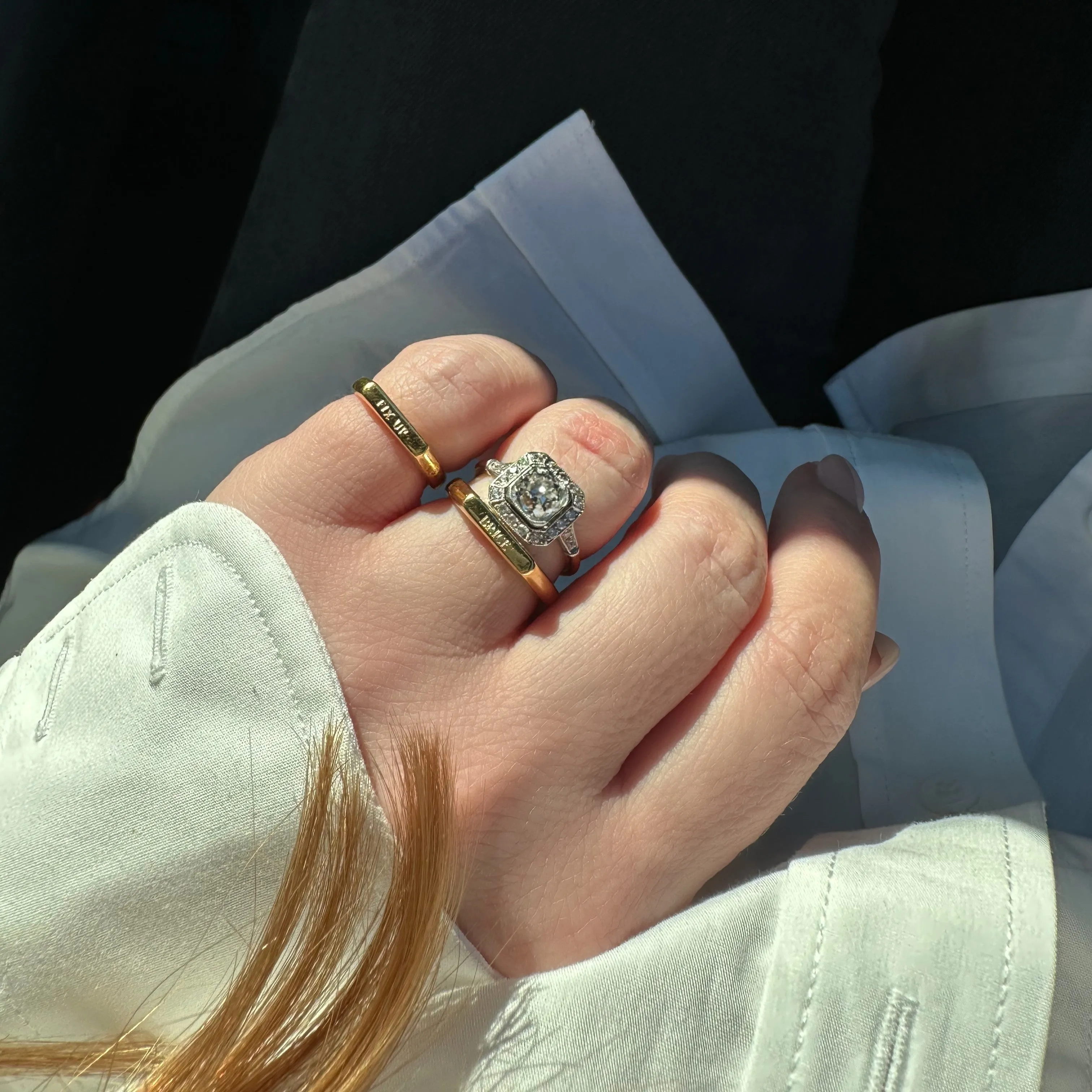 Engravable Vintage Signet Ring