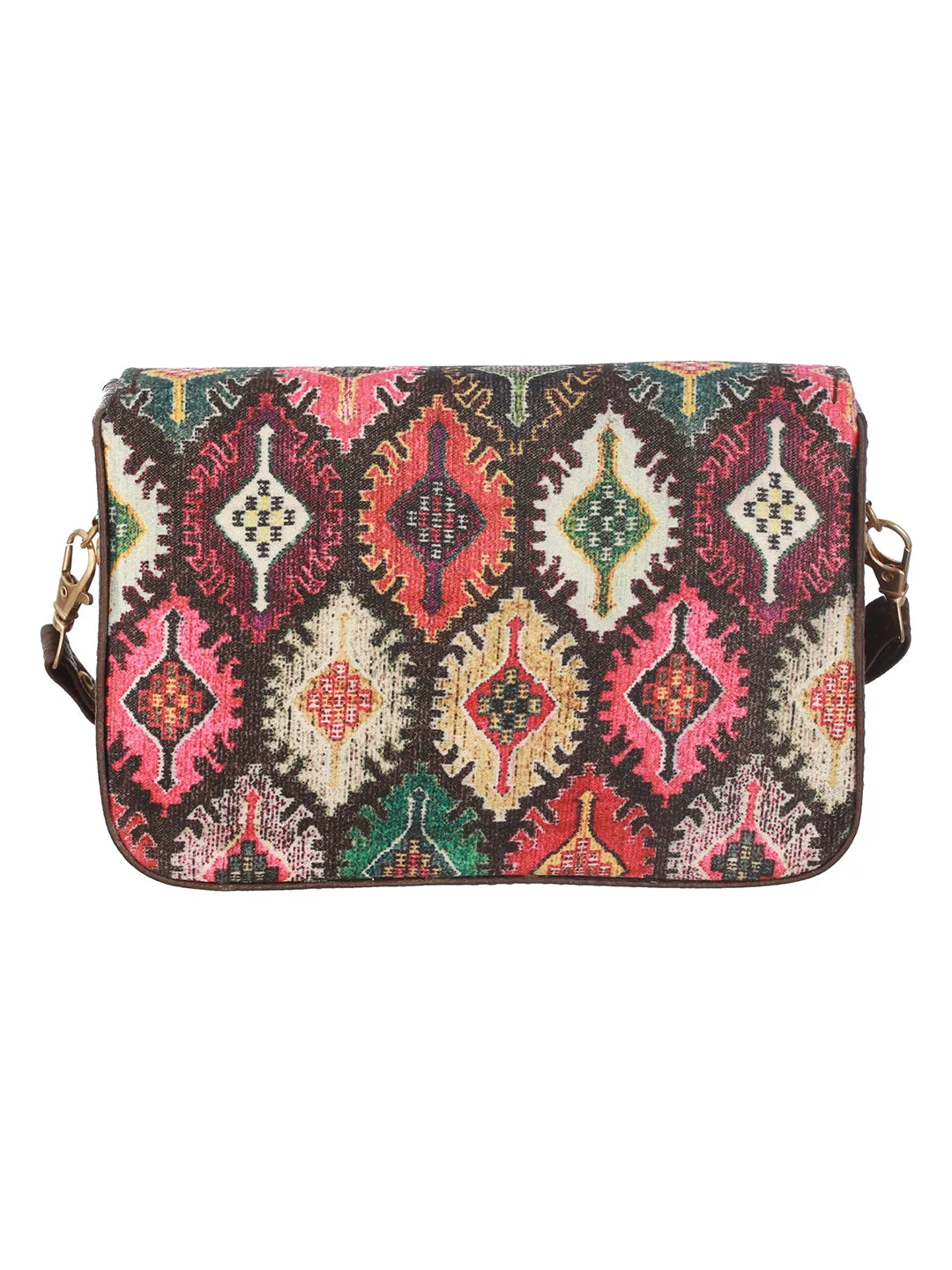 Ethnic Motifs Printed Structured Sling Bag