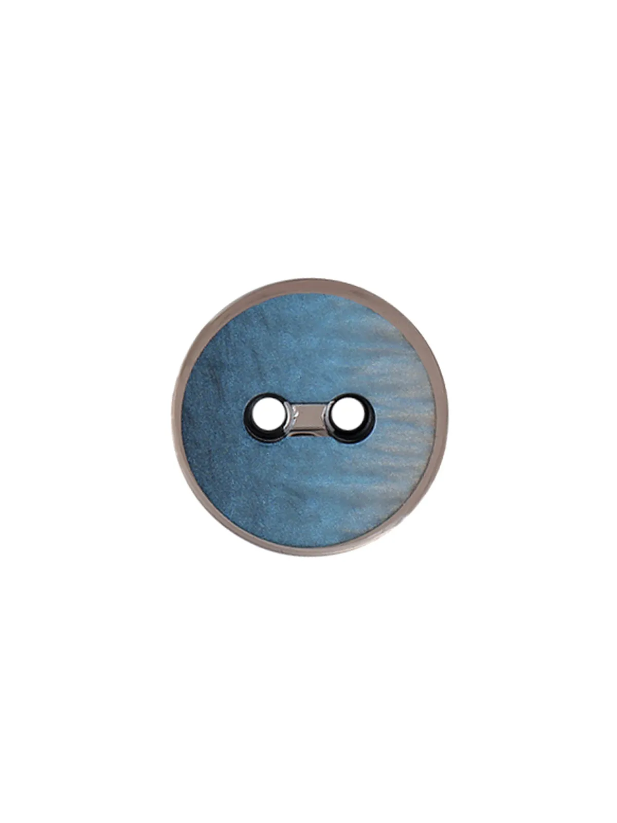 Fancy Round Shape 2-Hole Shiny Poly Button