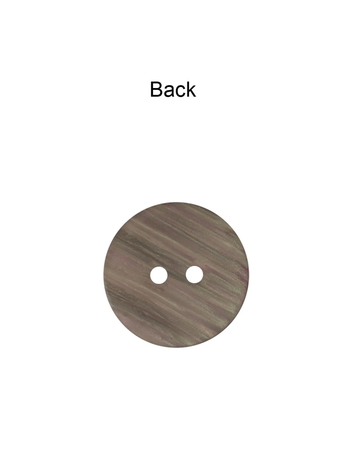 Fancy Round Shape 2-Hole Shiny Poly Button