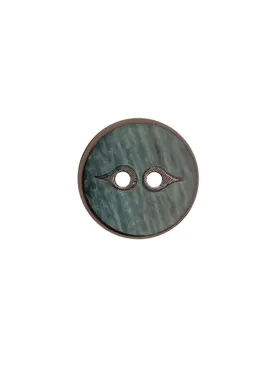 Fancy Round Shape 2-Hole Smooth & Shiny Decorative Button