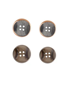 Fashionable Round Shape 4-Hole Decorative Button