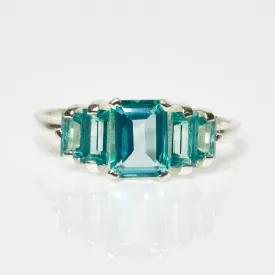 Fern Green Topaz Deco Ring