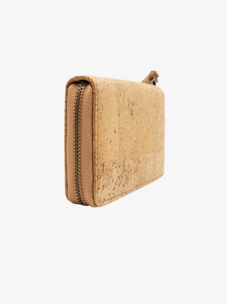 FOReT Cork Elizia Zipped Wristlet - Natural