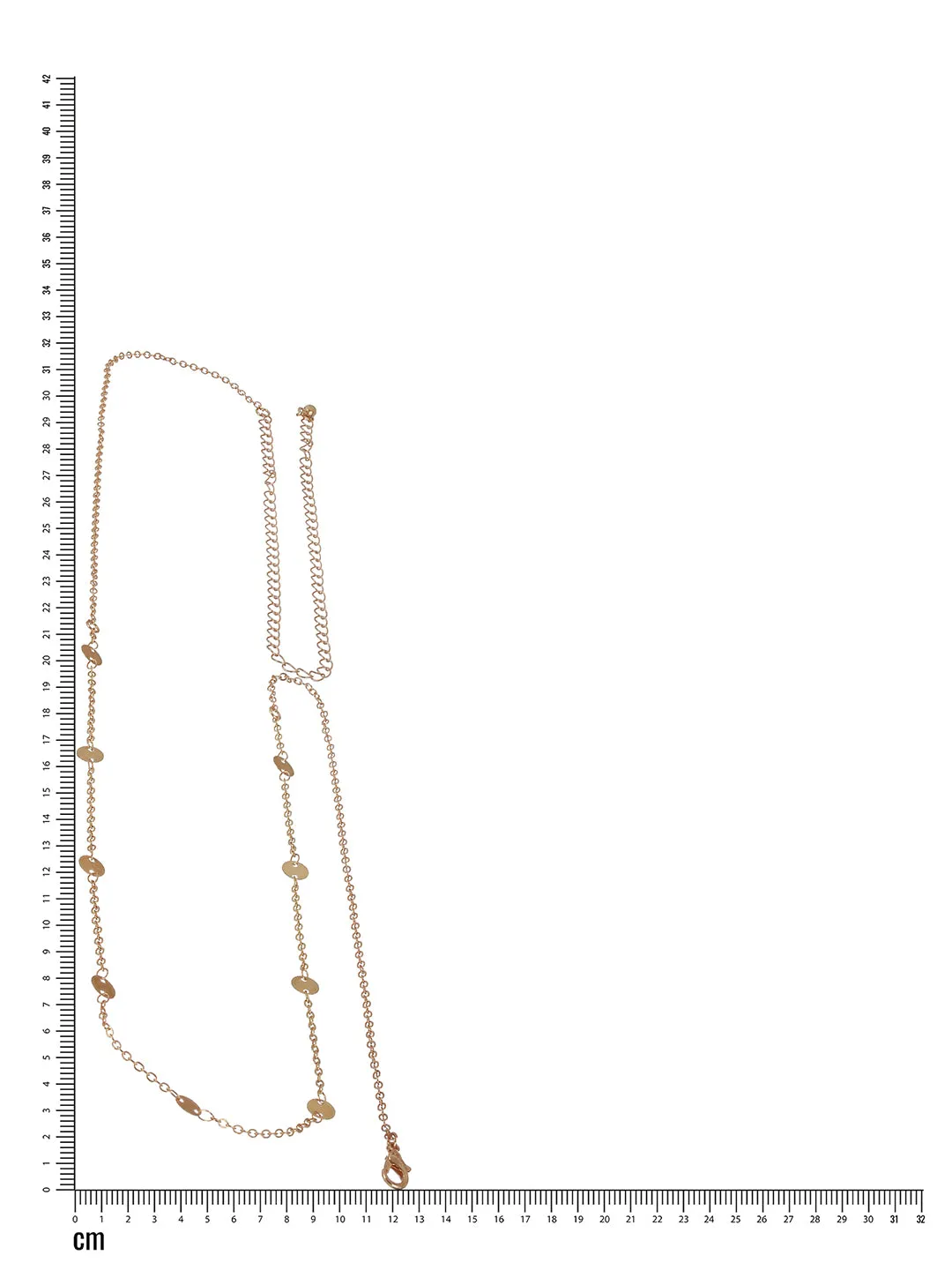 Gold-Plated Beaded Waist Chain