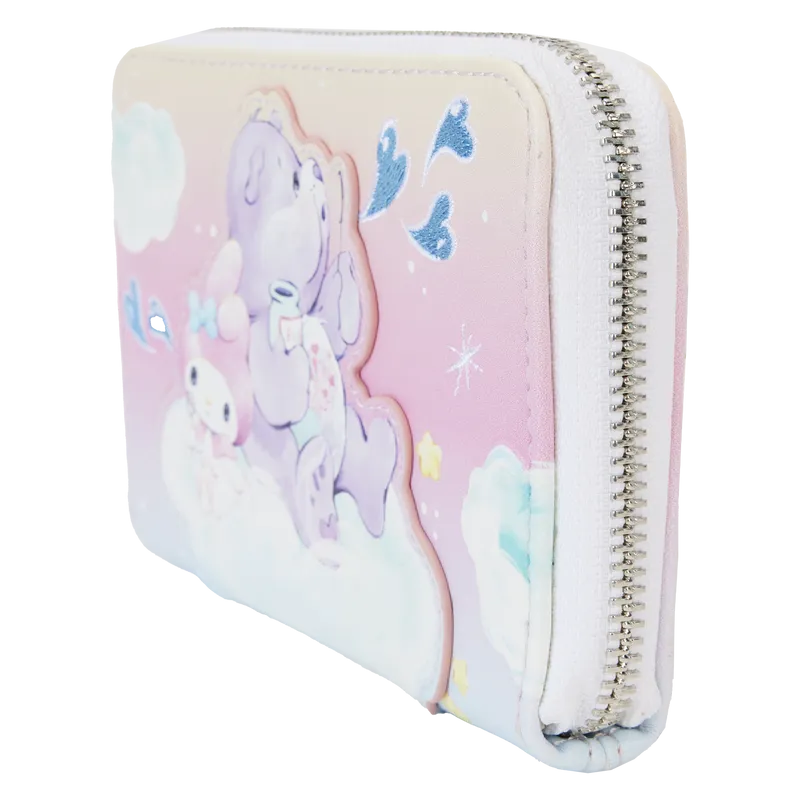 Hello Kitty and Friends x Care Bears Zip Around Wallet with Care-A-Lot Design