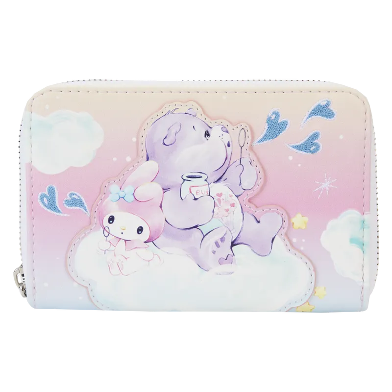 Hello Kitty and Friends x Care Bears Zip Around Wallet with Care-A-Lot Design