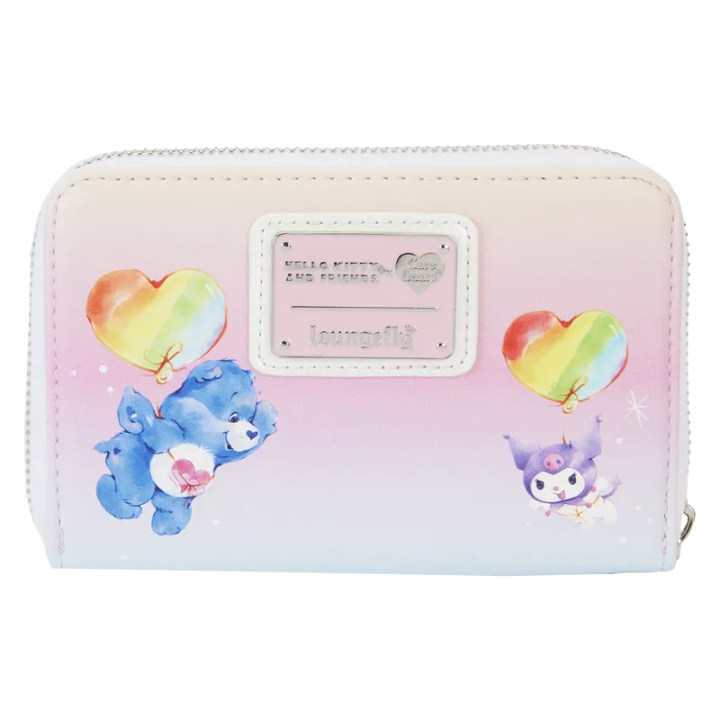 Hello Kitty and Friends x Care Bears Zip Around Wallet with Care-A-Lot Design