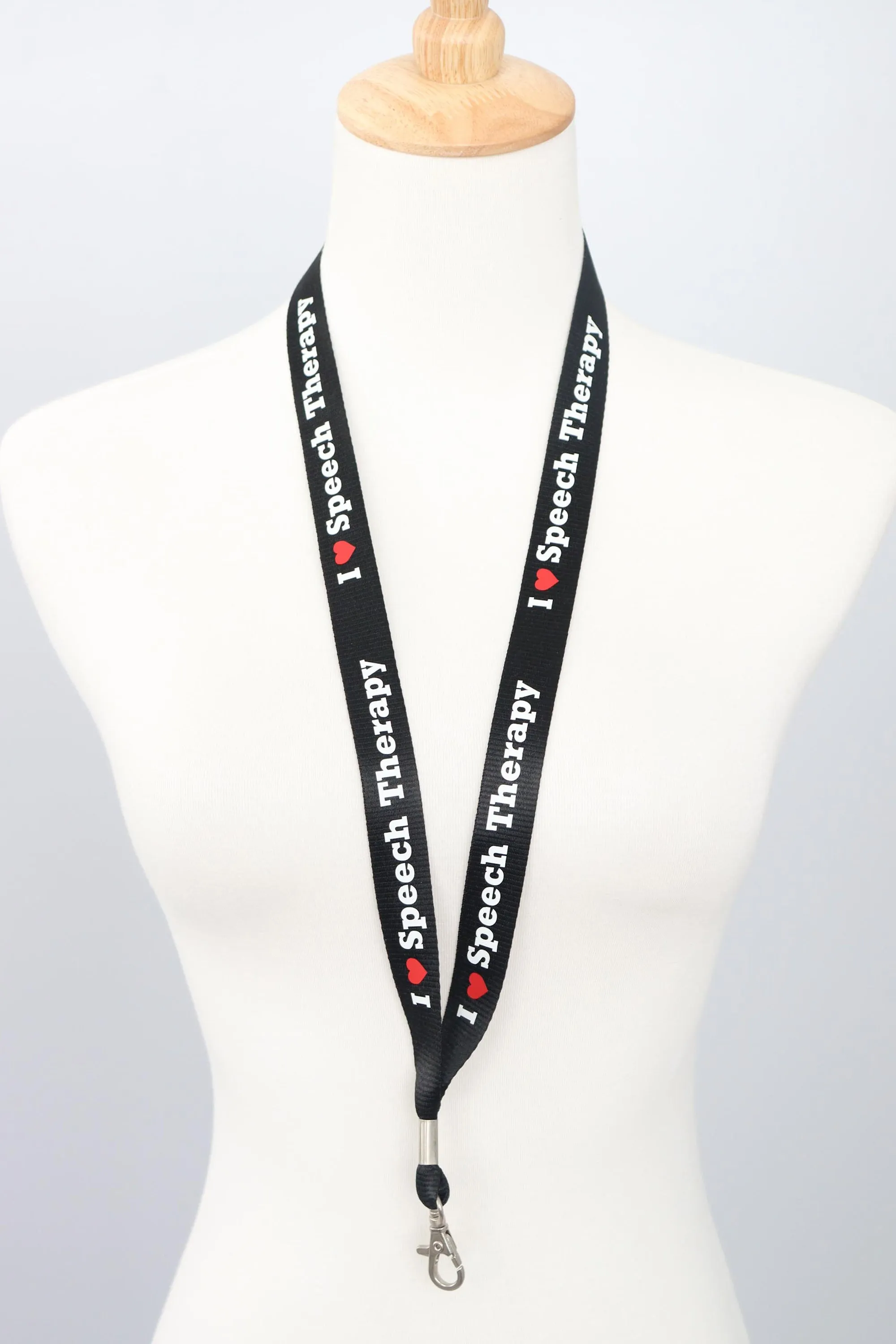 I Love Speech Therapy Lanyard