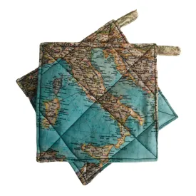 Italy Map Potholders