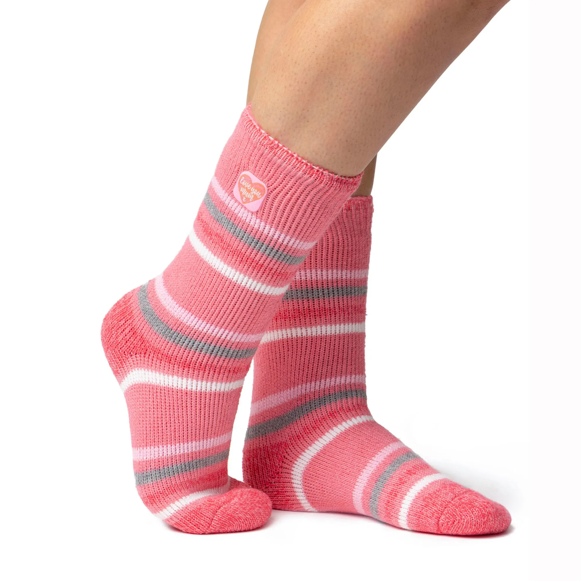 Ladies Original Warm Wishes Gift Boxed Socks - "Love You Mum"