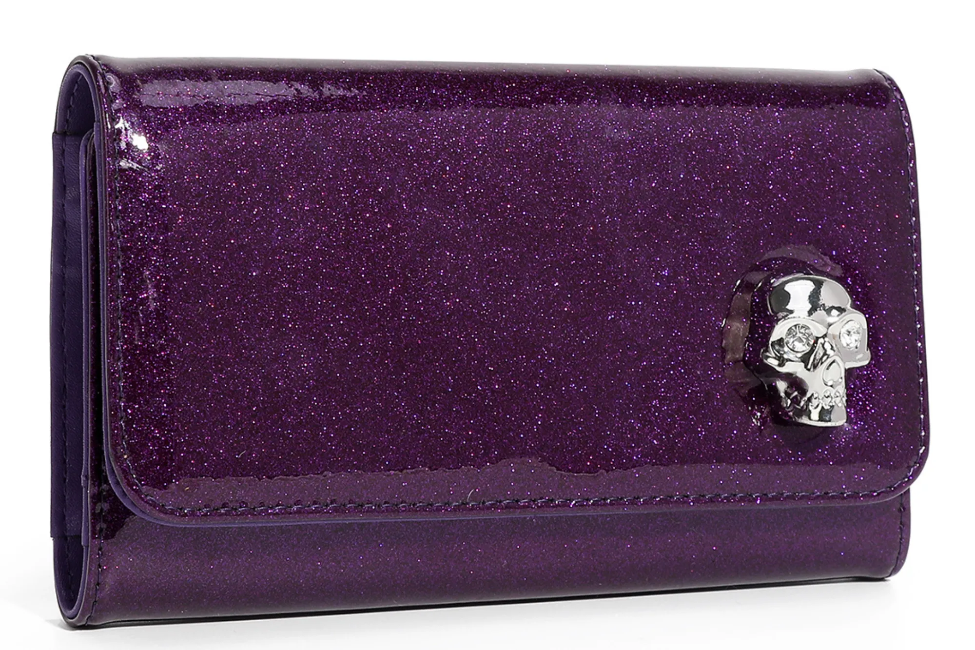 Lady Vamp Wallet - Poisonous Purple Sparkle