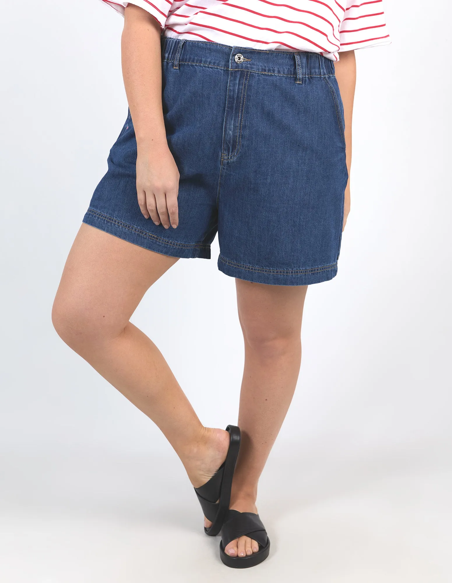 Matilda Denim Short Dark Blue