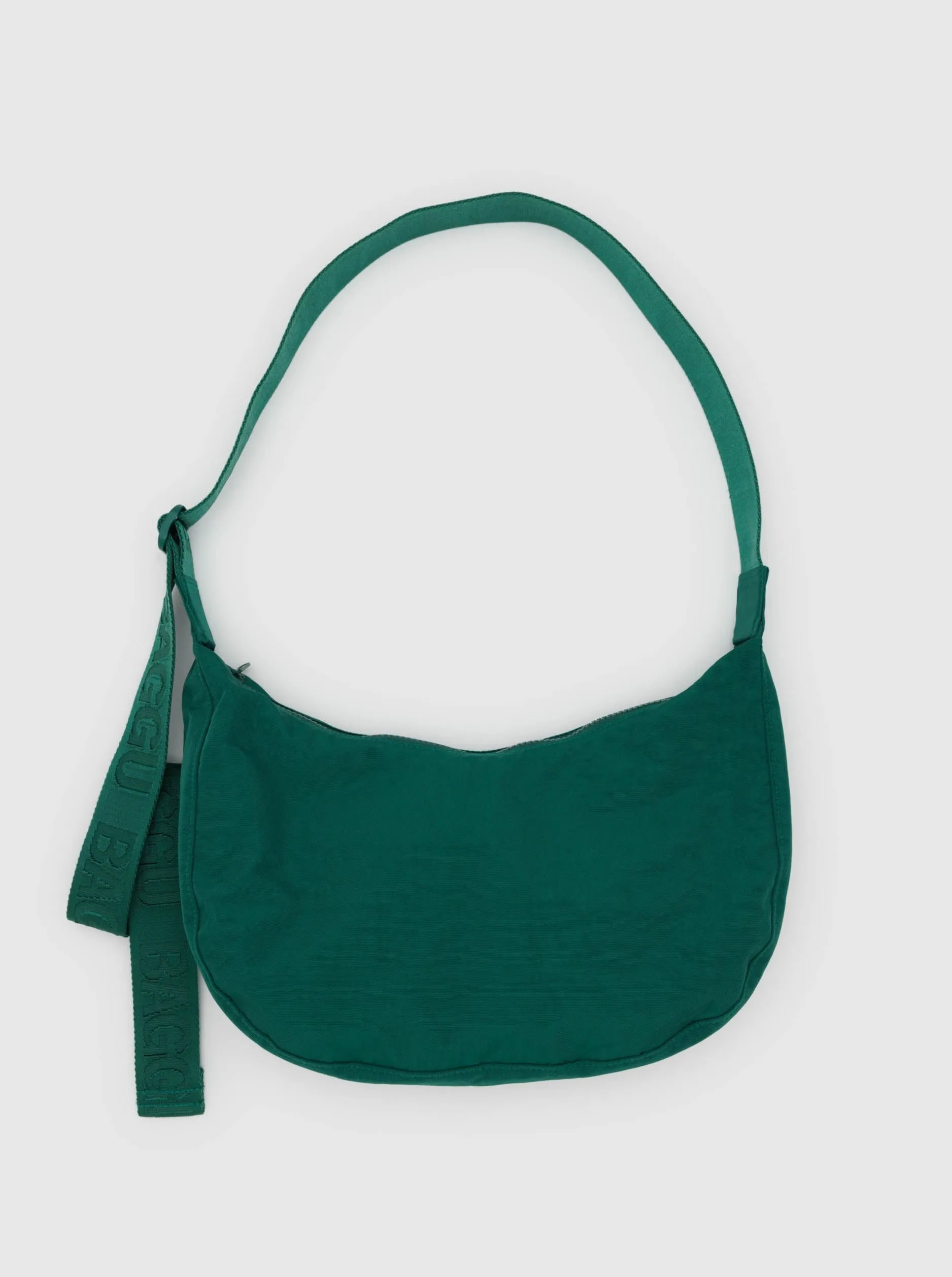 Medium Nylon Crescent Bag in Cypress