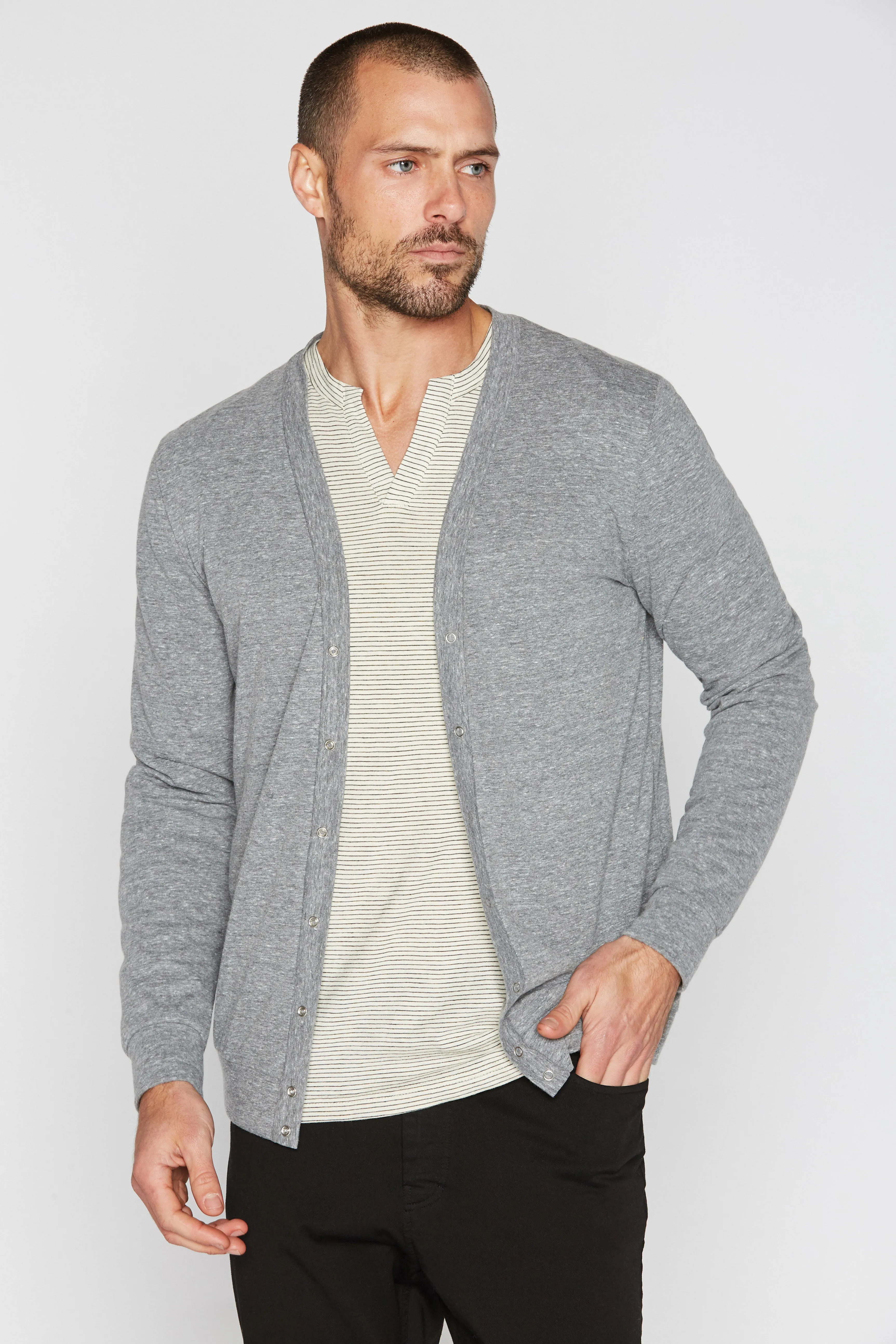 Men's Tri-Blend Cardigan Sweater