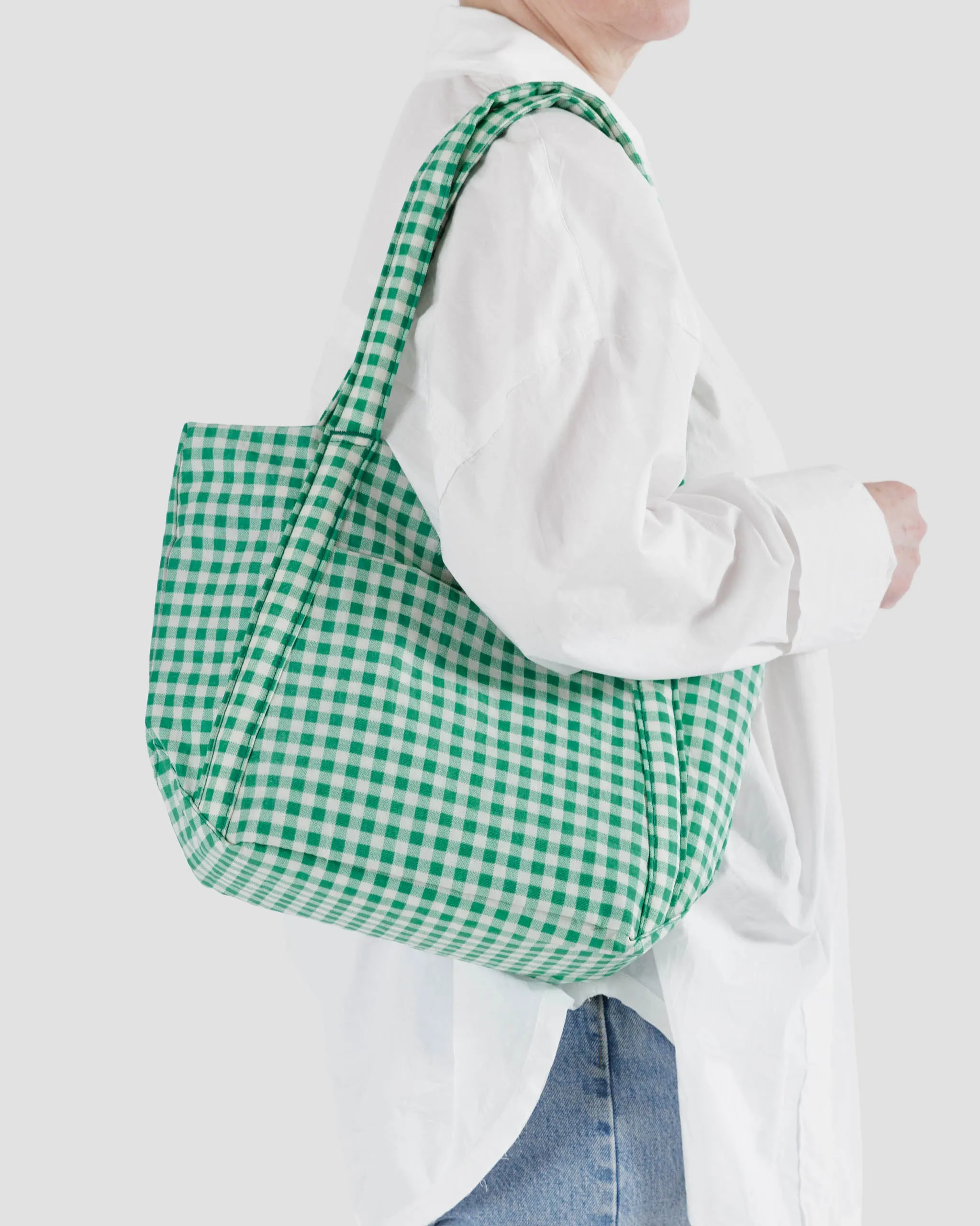 Mini Cloud Bag in Green Gingham