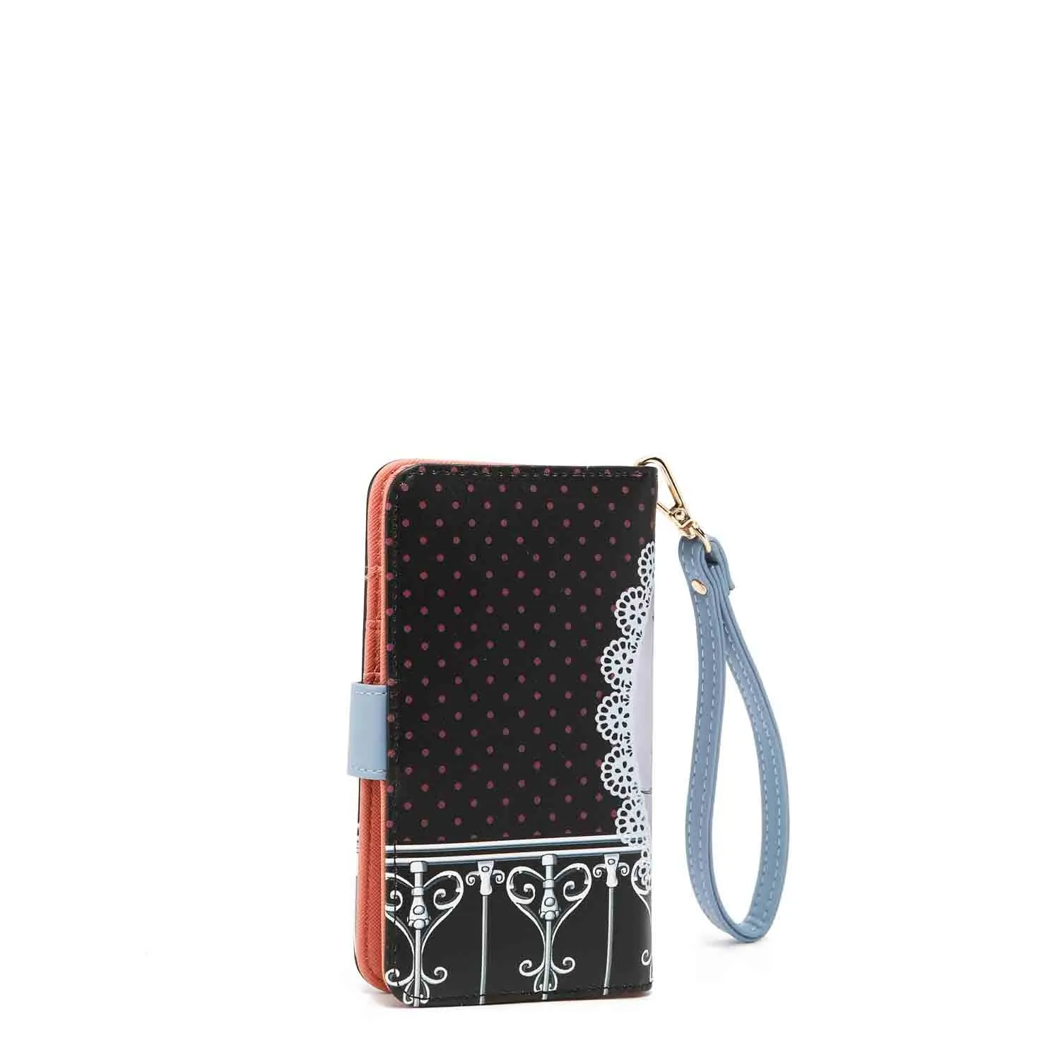 NL SIGNATURE PHONE CASE AND WALLET WRISTLET