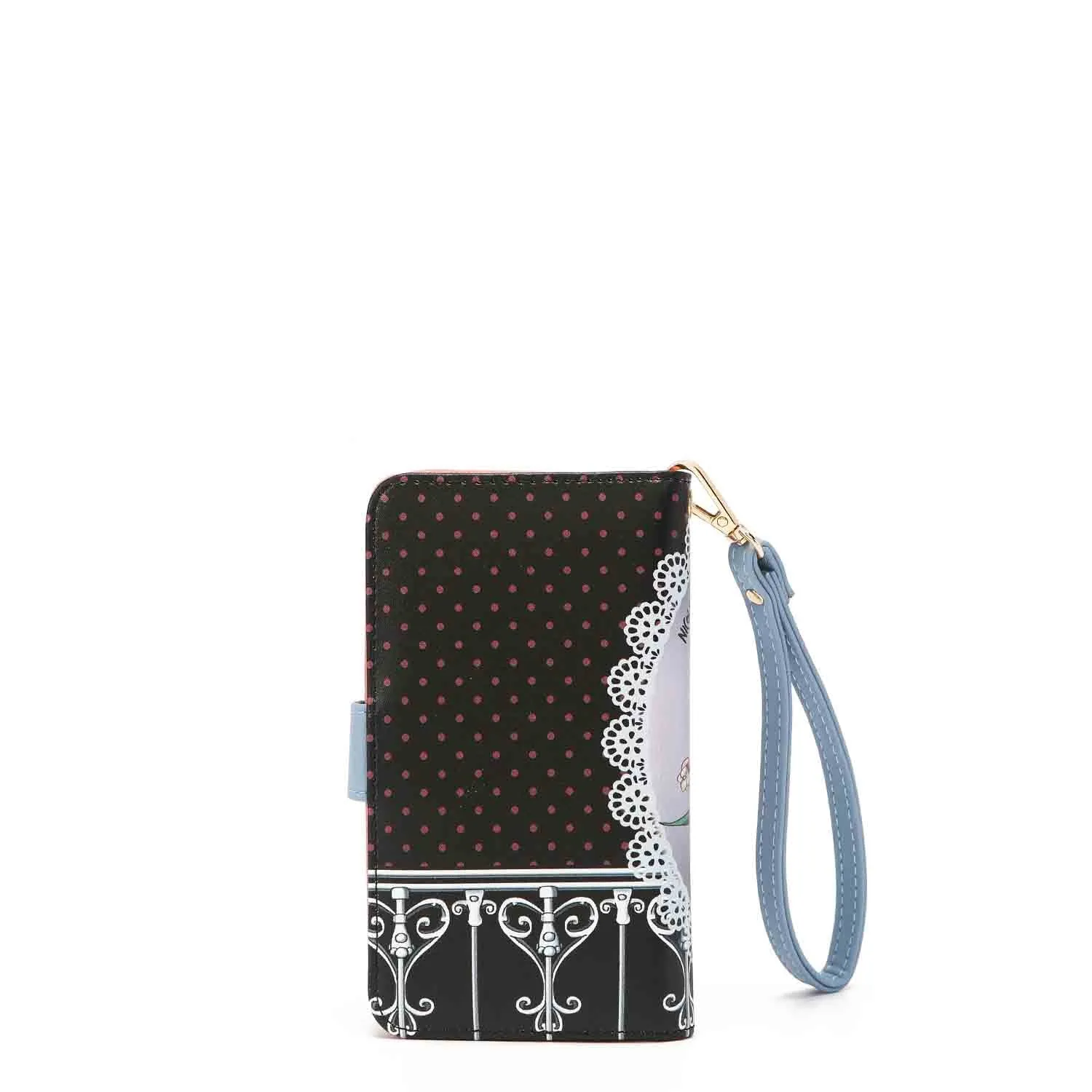 NL SIGNATURE PHONE CASE AND WALLET WRISTLET