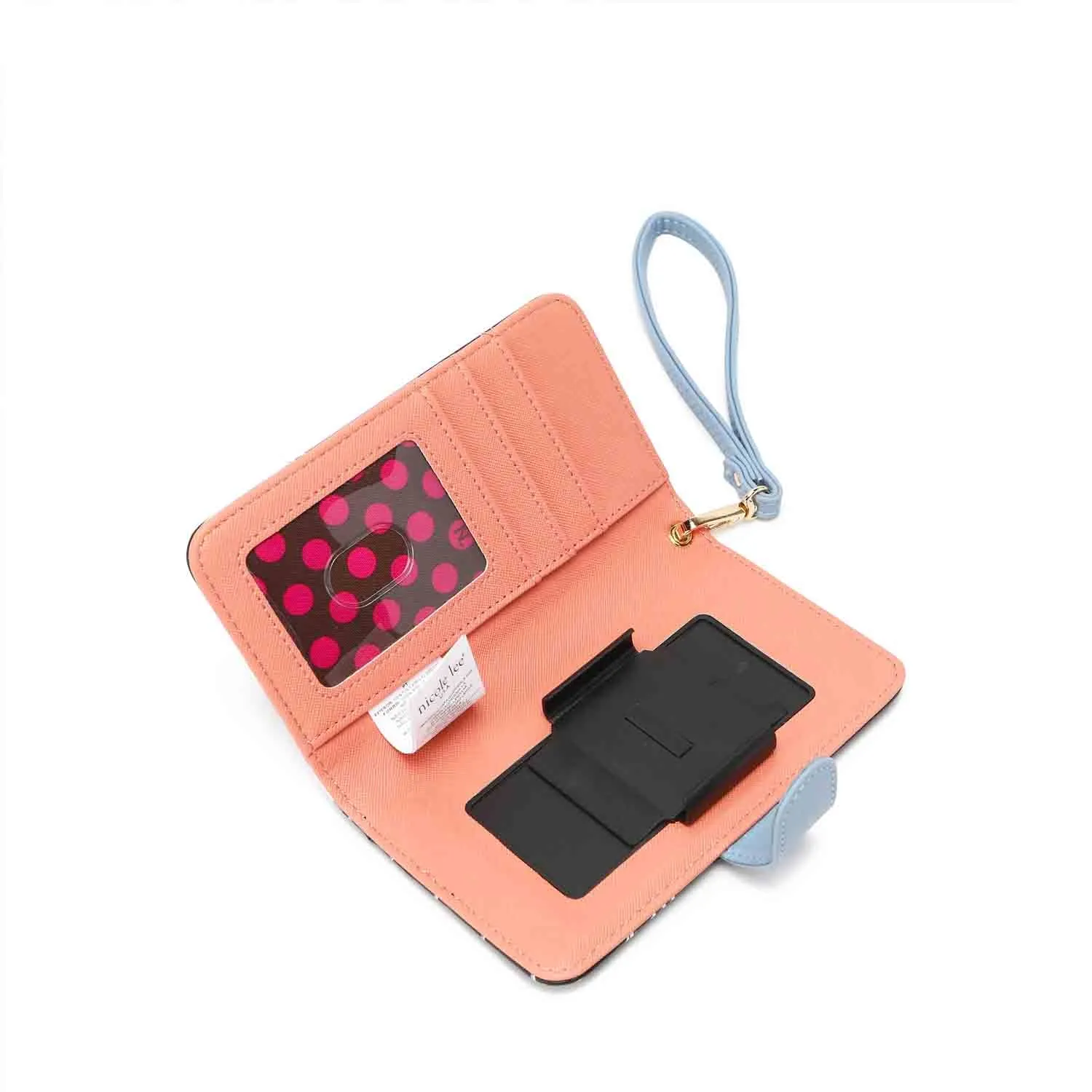 NL SIGNATURE PHONE CASE AND WALLET WRISTLET