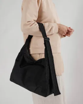 Nylon Shoulder Bag in Black