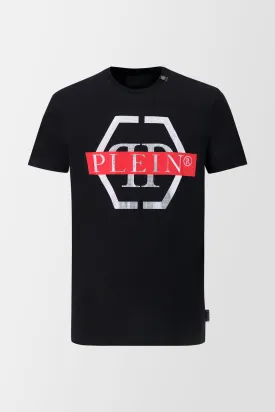 Philipp Plein Black SS Hexagon T-Shirt