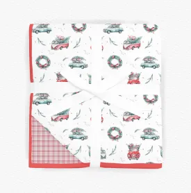 [Pre Order] Holiday Classics Vintage Cars - Bamboo Blankets (EST SHIP LATE OCT)