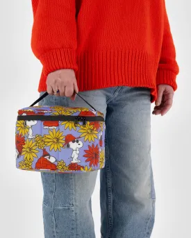 Puffy Lunch Bag - Floral Snoopy